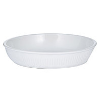 Блюдо для запекания Linear круглое 26 см белое