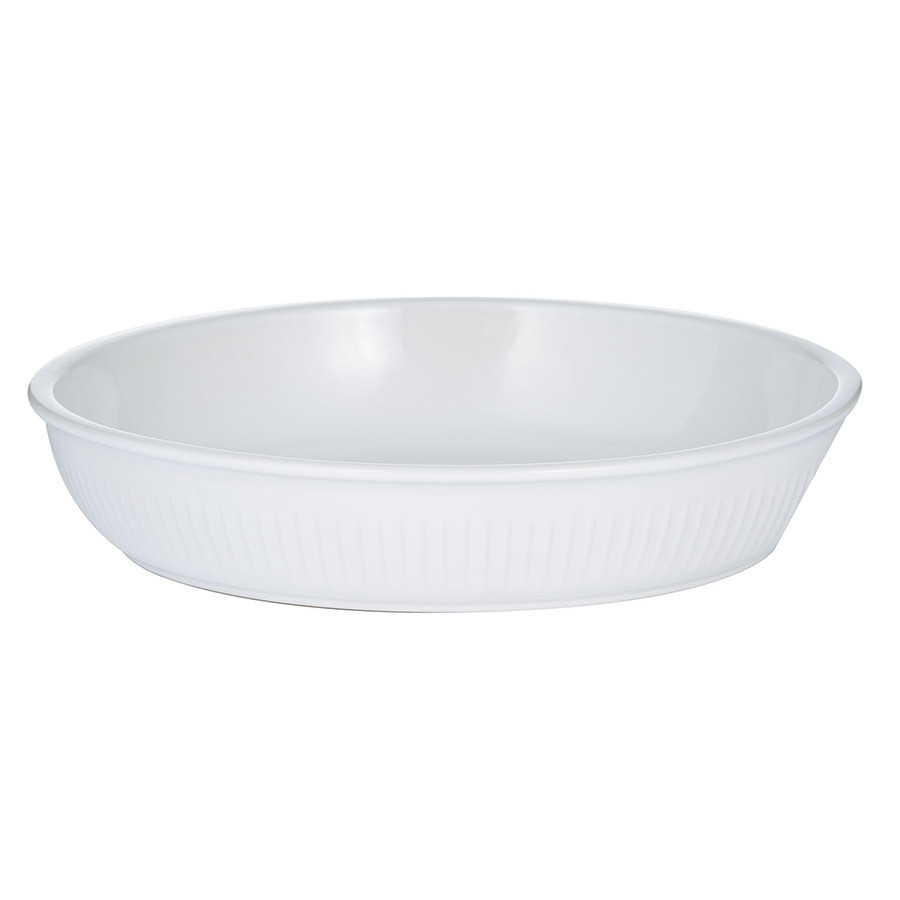 Блюдо для запекания Linear круглое 26 см белое - фото 1 - id-p167303707