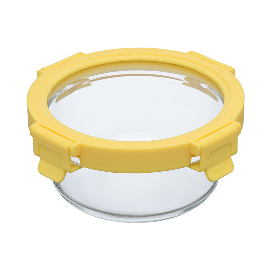 Набор круглых контейнеров для запекания и хранения Smart Solutions, желтый, 3 шт. - фото 7 - id-p167307745
