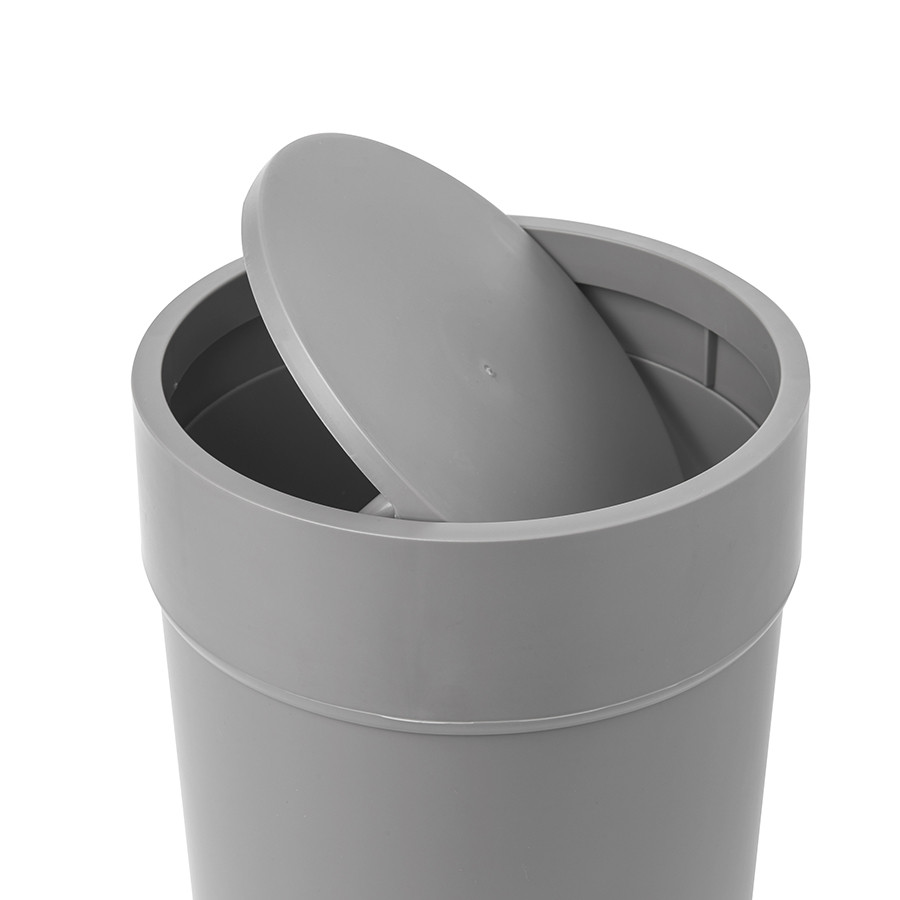 Контейнер мусорный Touch с крышкой серый - фото 6 - id-p167305788