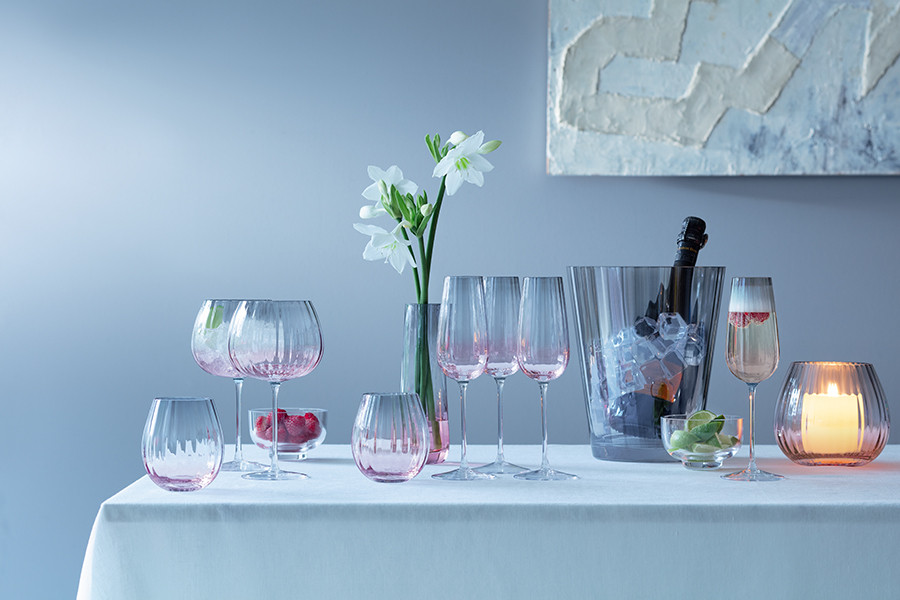 Набор низких стаканов Dusk, 425 мл, розово-серый, 2 шт. - фото 2 - id-p167307824