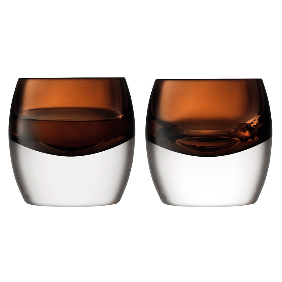 Набор низких стаканов Whisky Club, 230 мл, коричневый, 2 шт. - фото 1 - id-p167307829