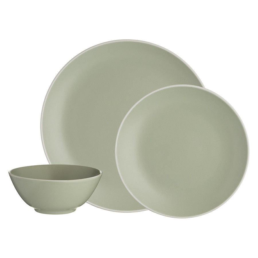 Набор обеденной посуды Classic 12 предметов зеленый - фото 1 - id-p167307837