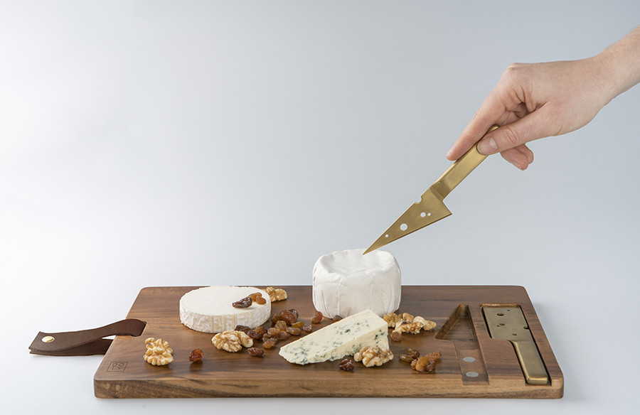 Доска для нарезки сыра + 2 ножа Cheeseporn - фото 7 - id-p167304866