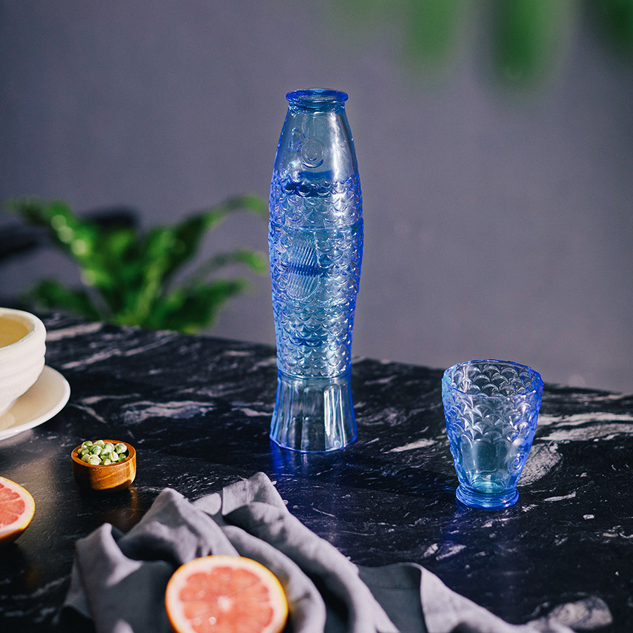 Набор подарочный из 4-х стаканов Koifish, голубой - фото 2 - id-p167307847