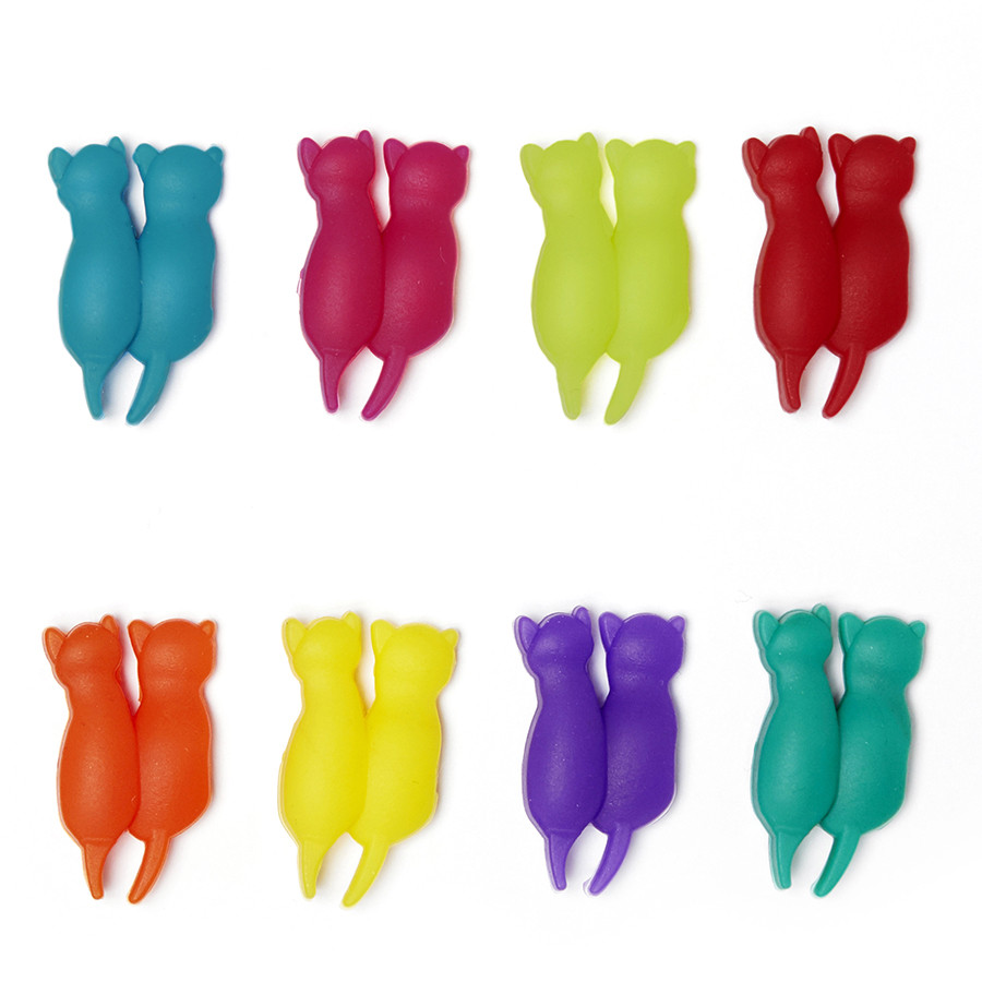 Маркеры для бокалов Rainbow cat 8 шт - фото 1 - id-p167306845