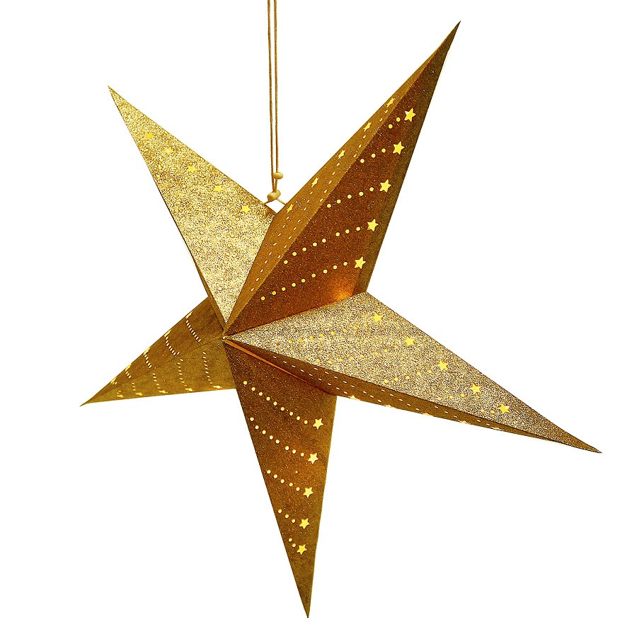 Светильник подвесной Star с кабелем 3,5 м и патроном под лампочку E14, 60 см., золотой - фото 2 - id-p167310156