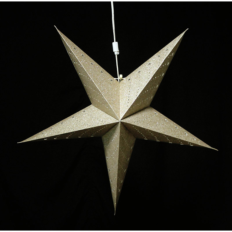Светильник подвесной Star с кабелем 3,5 м и патроном под лампочку E14, 60 см., золотой - фото 4 - id-p167310156