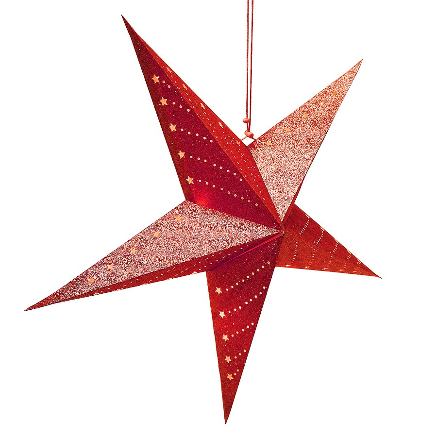 Светильник подвесной Star с кабелем 3,5 м и патроном под лампочку E14, 60 см., красный - фото 2 - id-p167310157