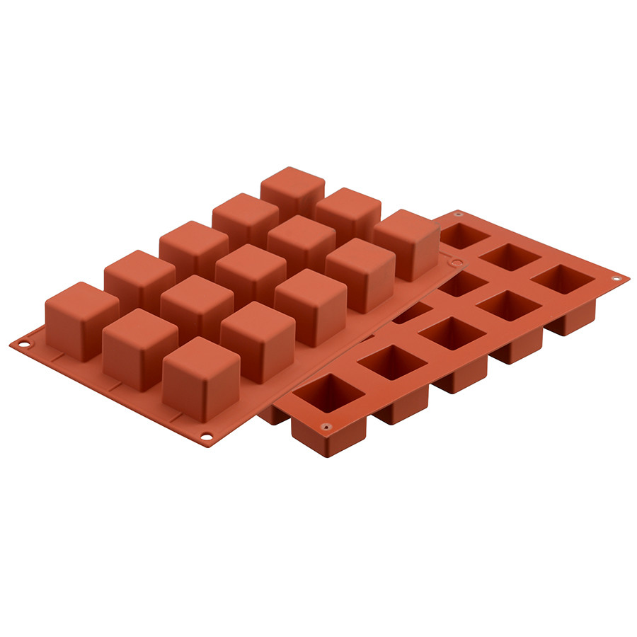 Форма для приготовления пирожных Cube 3,5 х 3,5 см силиконовая - фото 1 - id-p167312855