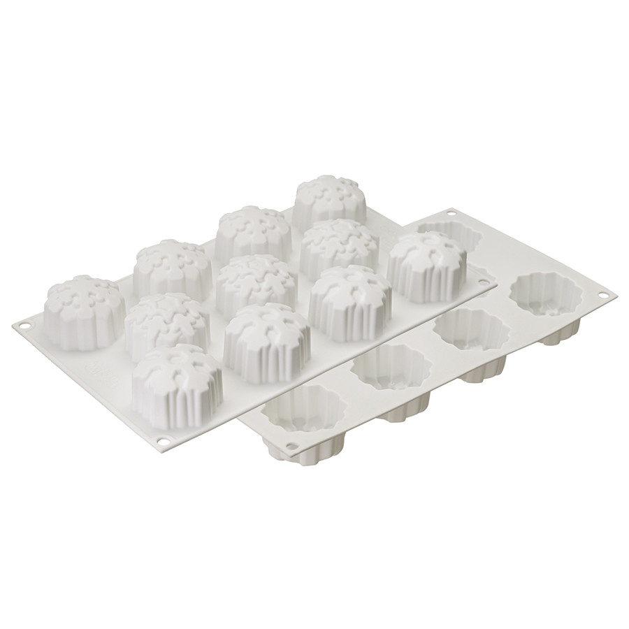 Форма для приготовления пирожных и конфет Snowflakes 30,5 х 18 см - фото 1 - id-p167312887