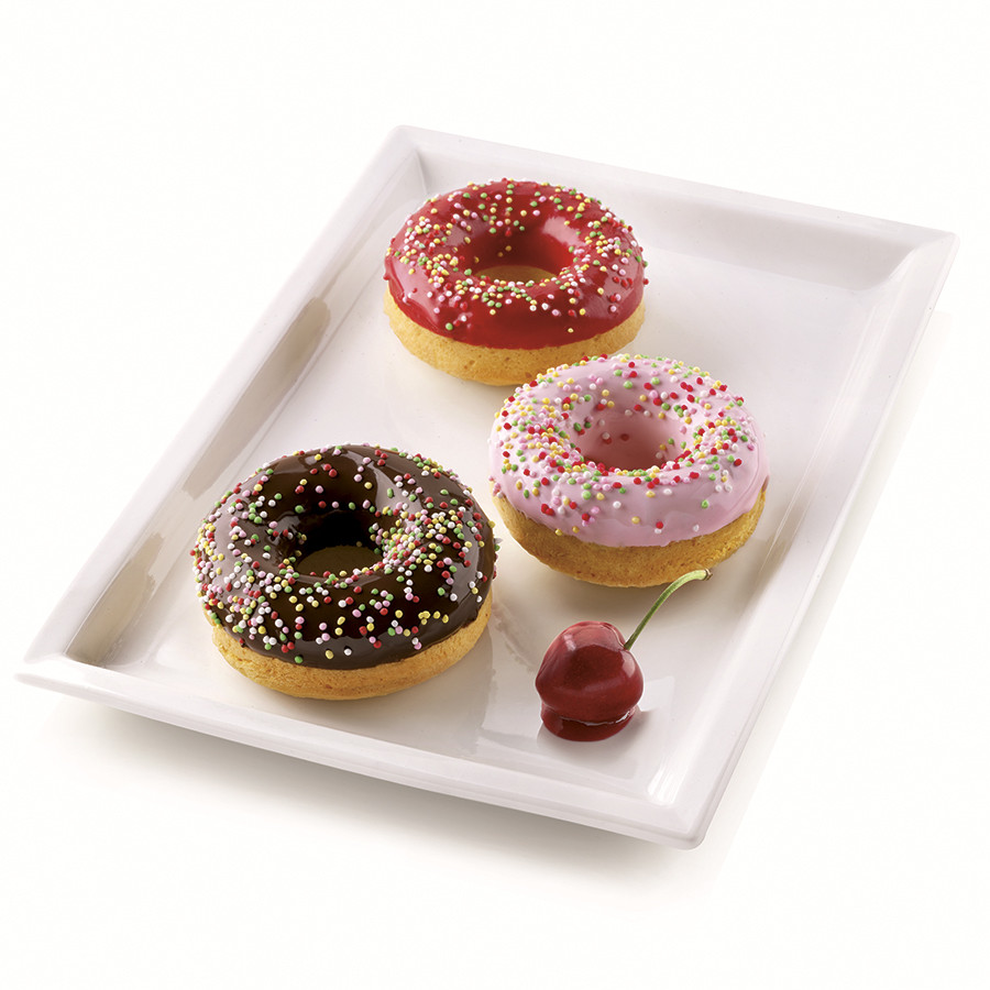 Форма для приготовления пончиков Donuts 18 х 33 см силиконовая - фото 2 - id-p167312888