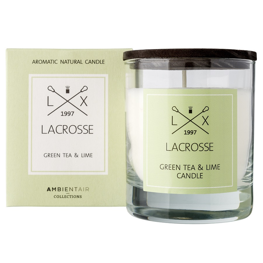 Свеча ароматическая Lacrosse, Зеленый чай и лайм, 40 ч - фото 1 - id-p167310202