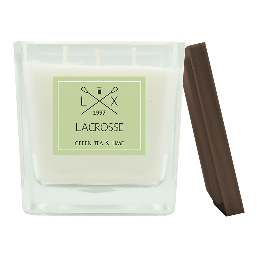 Свеча ароматическая Lacrosse, Зеленый чай и лайм, 60 ч - фото 1 - id-p167310203