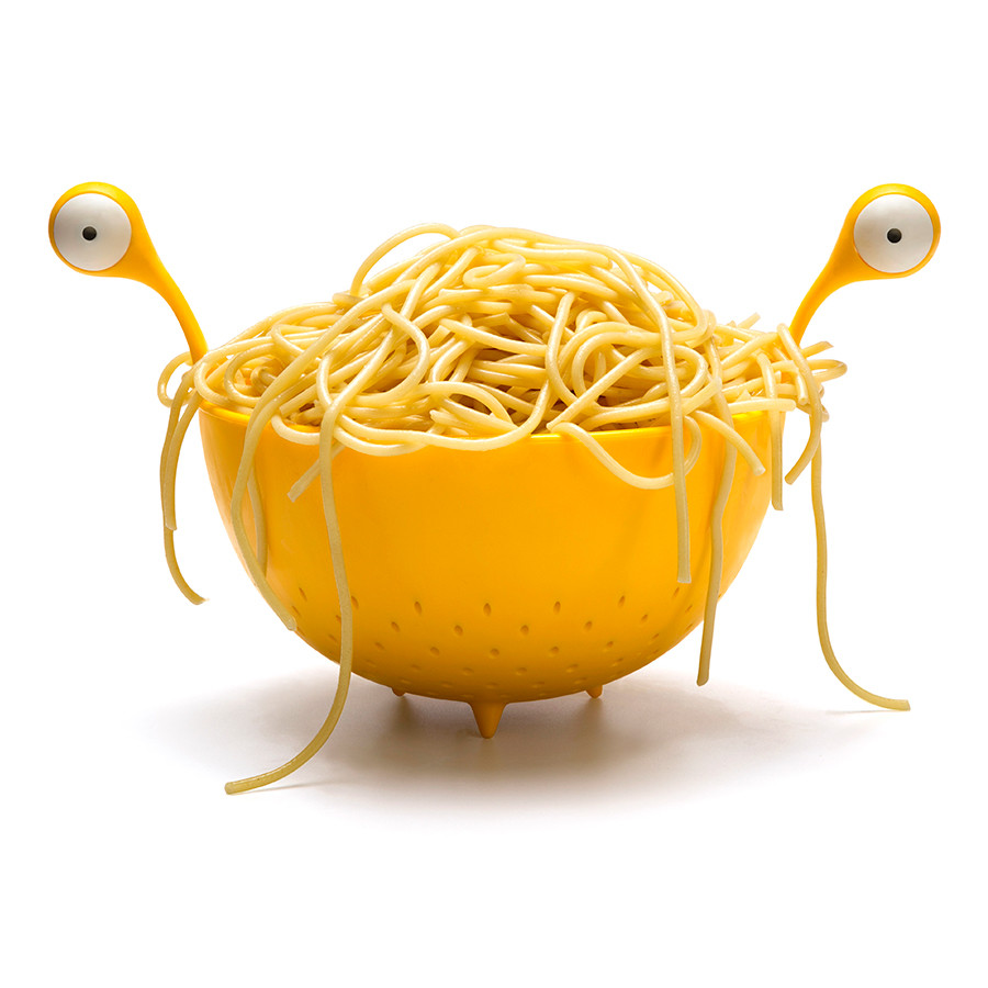 Дуршлаг Spaghetti Monster желтый - фото 1 - id-p167304965