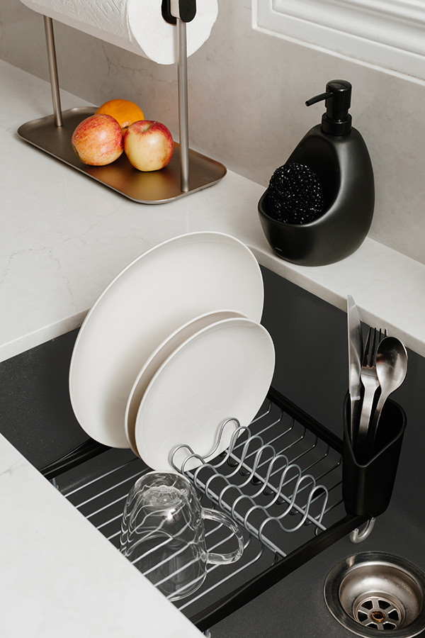 Сушилка для посуды Sinkin чёрная-никель - фото 6 - id-p167311737