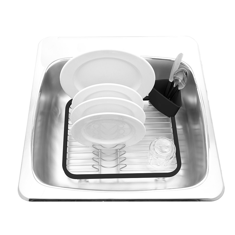 Сушилка для посуды Sinkin чёрная-никель - фото 7 - id-p167311737