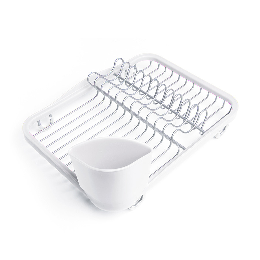 Сушилка для посуды Sinkin, белая/никель - фото 5 - id-p167311739