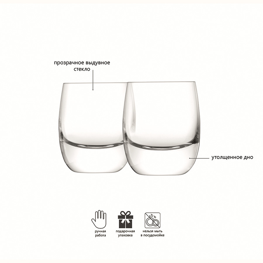 Набор стаканов для виски Bar, 275 мл, 2 шт. - фото 7 - id-p167307943