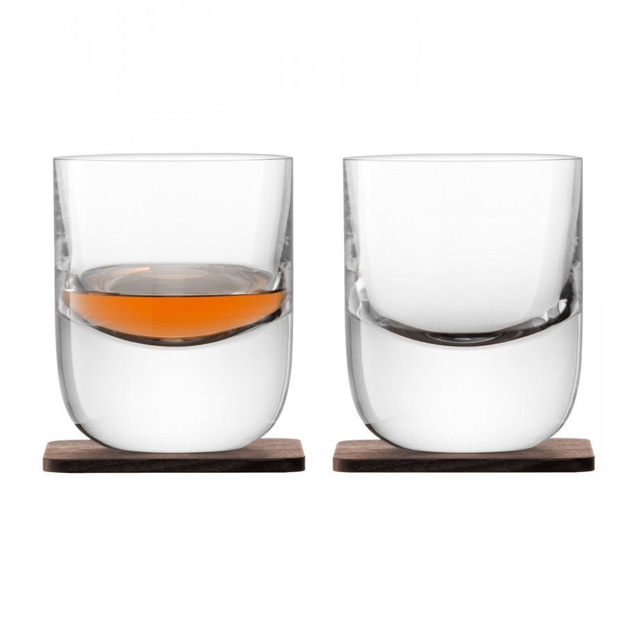 Набор стаканов с деревянными подставками Renfrew Whisky, 270 мл, 2 шт. - фото 1 - id-p167307948