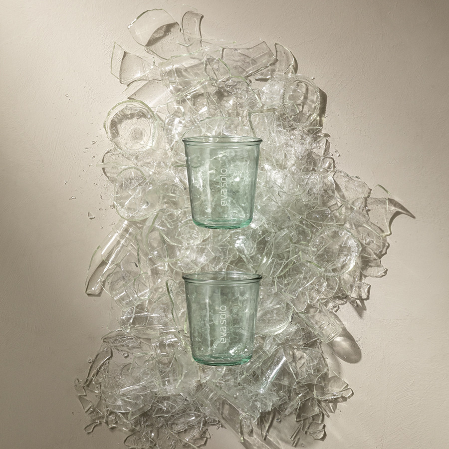Набор стаканов, 250 мл, 4 шт, переработанное стекло - фото 4 - id-p167307949