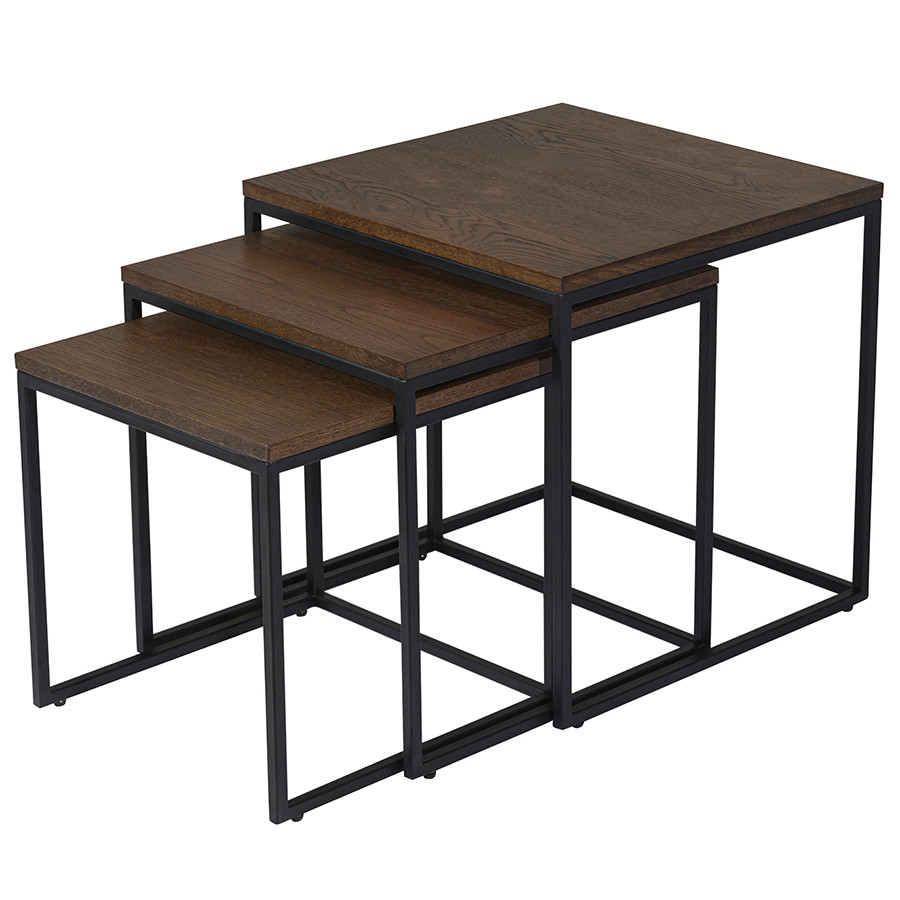 Набор столиков Unique Furniture, Rivoli, 3 шт., 50/45/40 см (куб) - фото 1 - id-p167307952