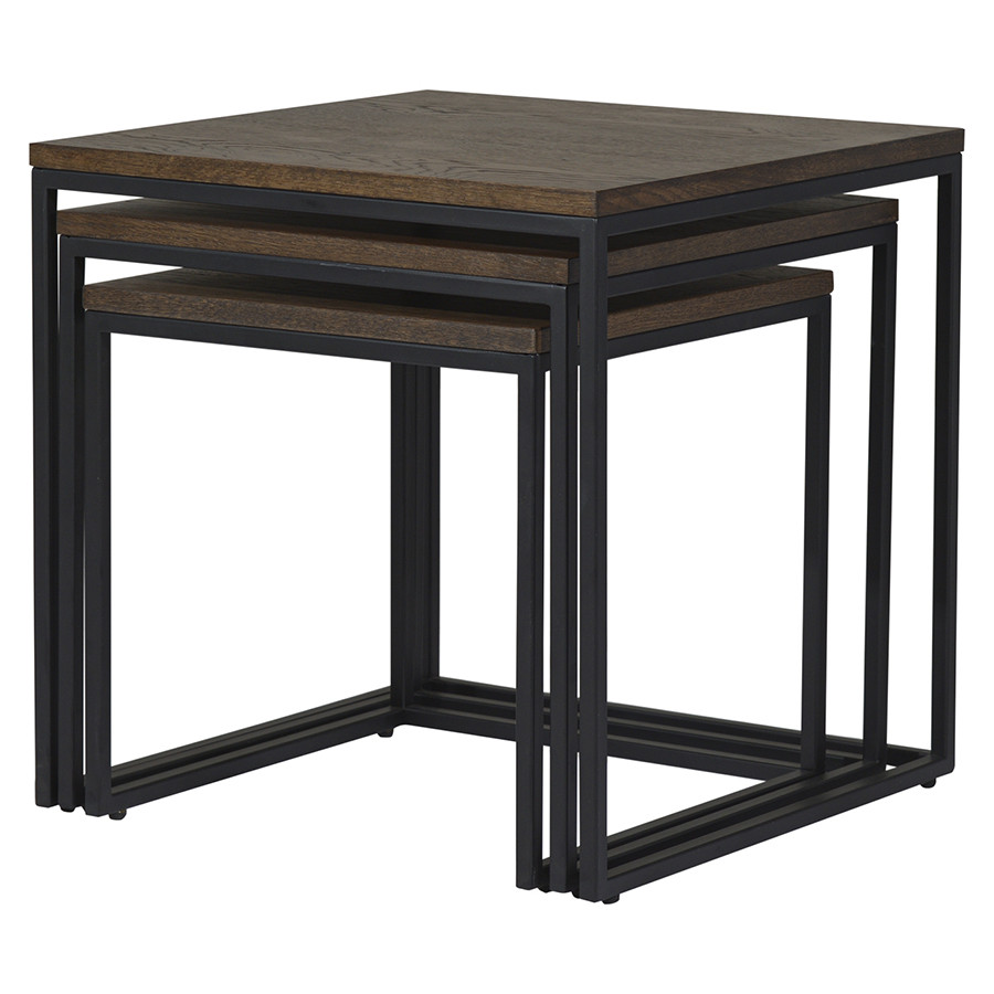 Набор столиков Unique Furniture, Rivoli, 3 шт., 50/45/40 см (куб) - фото 9 - id-p167307952