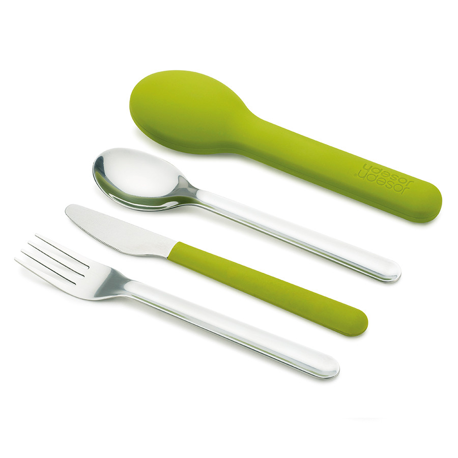 Набор столовых приборов GoEat Cutlery Set зелёный - фото 1 - id-p167307957