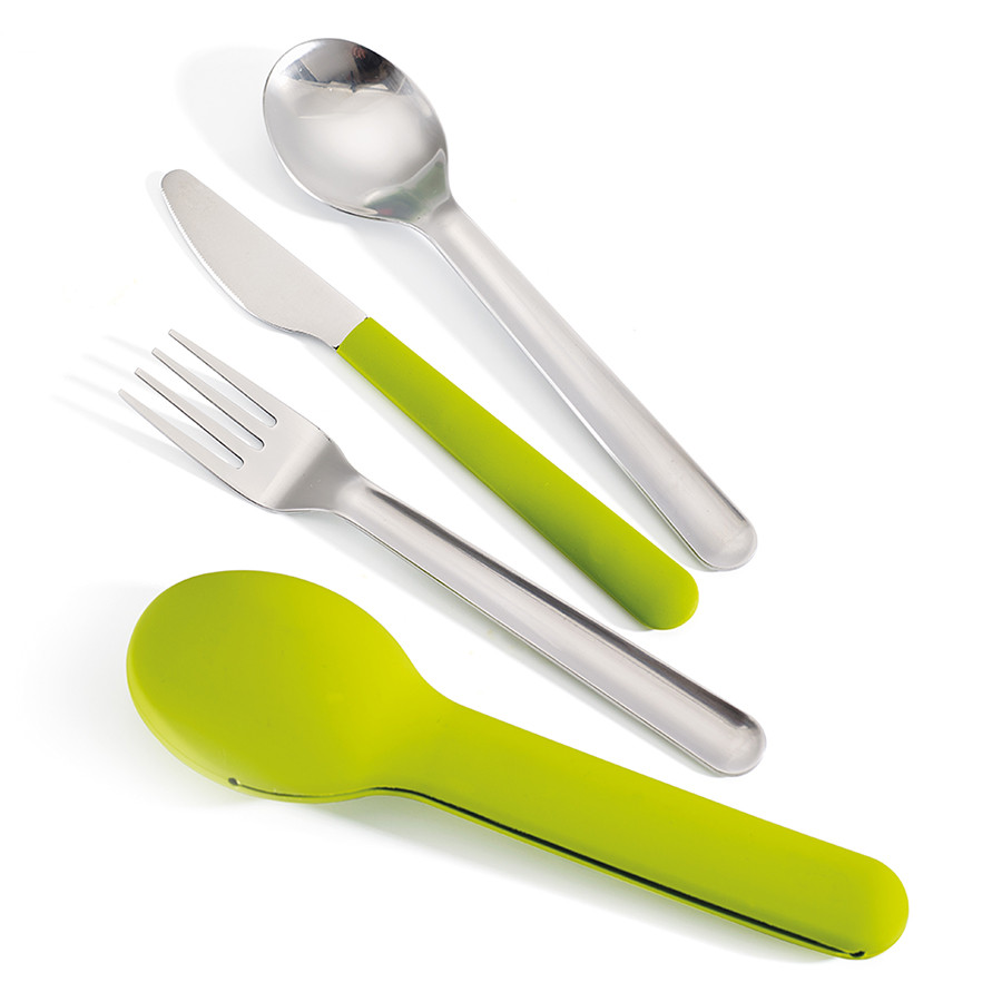 Набор столовых приборов GoEat Cutlery Set зелёный - фото 2 - id-p167307957