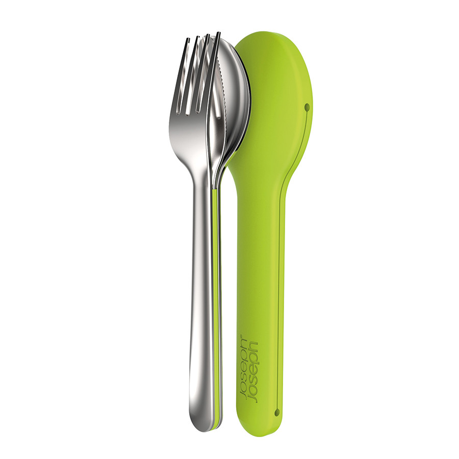 Набор столовых приборов GoEat Cutlery Set зелёный - фото 3 - id-p167307957