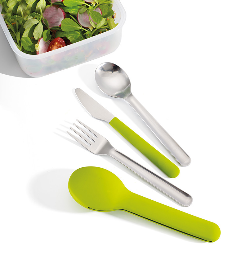 Набор столовых приборов GoEat Cutlery Set зелёный - фото 5 - id-p167307957