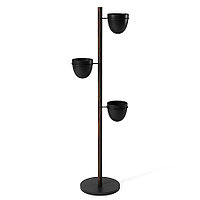 Подставка для цветов Floristand Planter с горшками 3 шт, темный орех