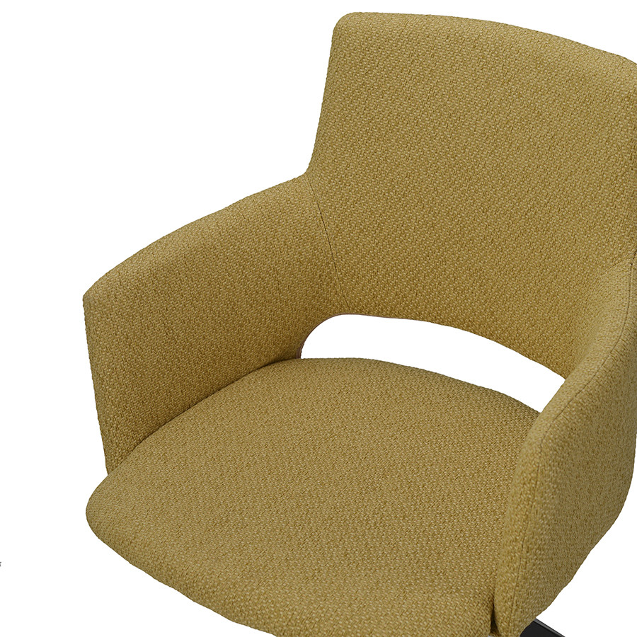 Кресло Camila, рогожка, горчичное - фото 6 - id-p167305989
