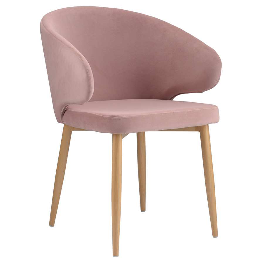 Кресло Cecilia, велюр, пудрово-розовое - фото 1 - id-p167305993