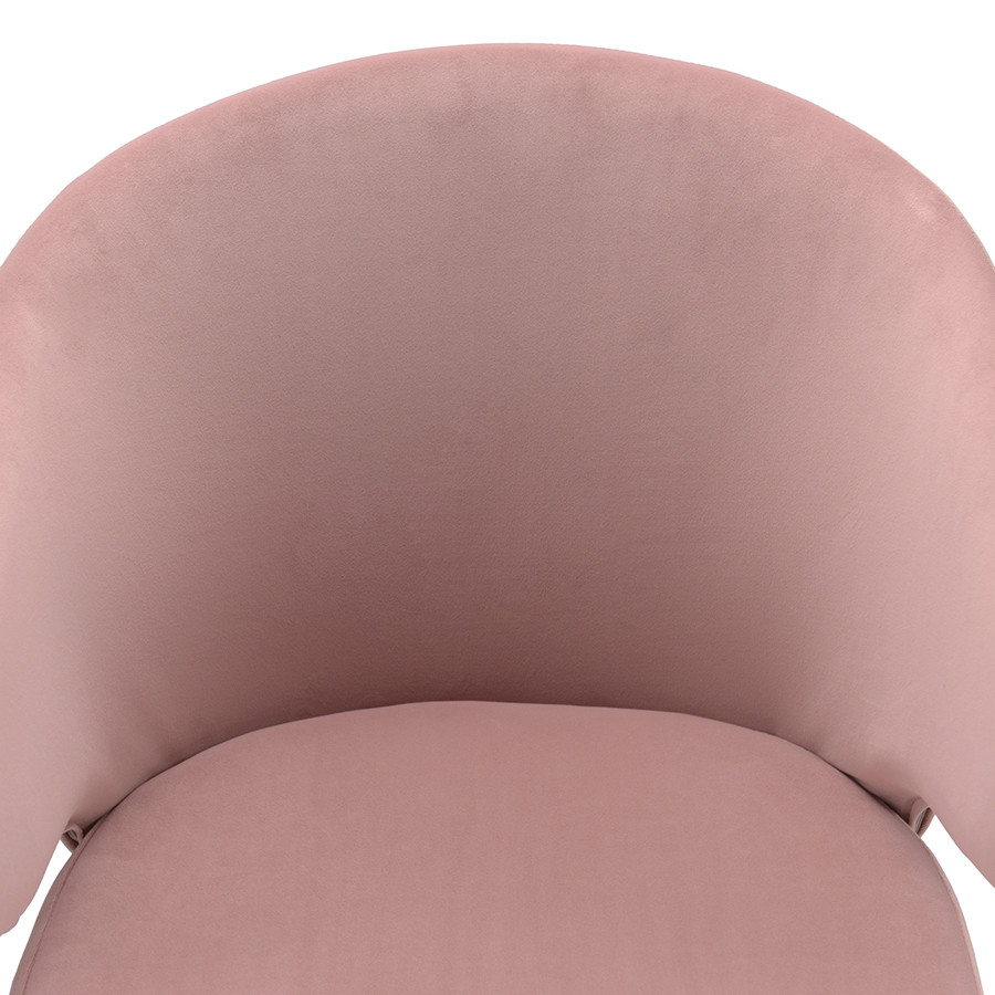 Кресло Cecilia, велюр, пудрово-розовое - фото 2 - id-p167305993