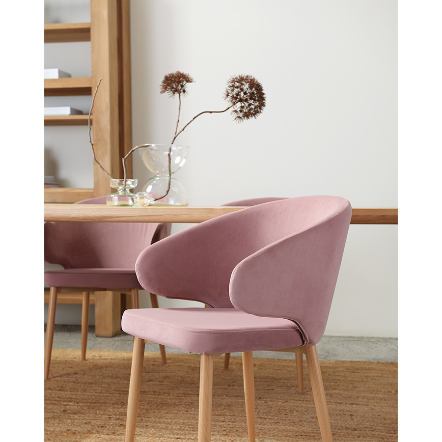 Кресло Cecilia, велюр, пудрово-розовое - фото 5 - id-p167305993