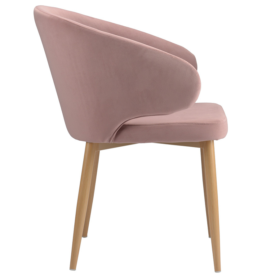 Кресло Cecilia, велюр, пудрово-розовое - фото 10 - id-p167305993