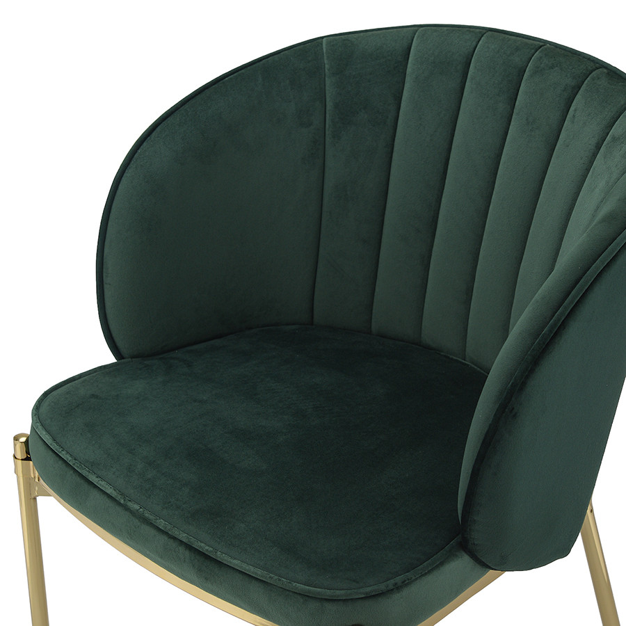 Кресло Coral, велюр, темно-зеленое - фото 9 - id-p167305996