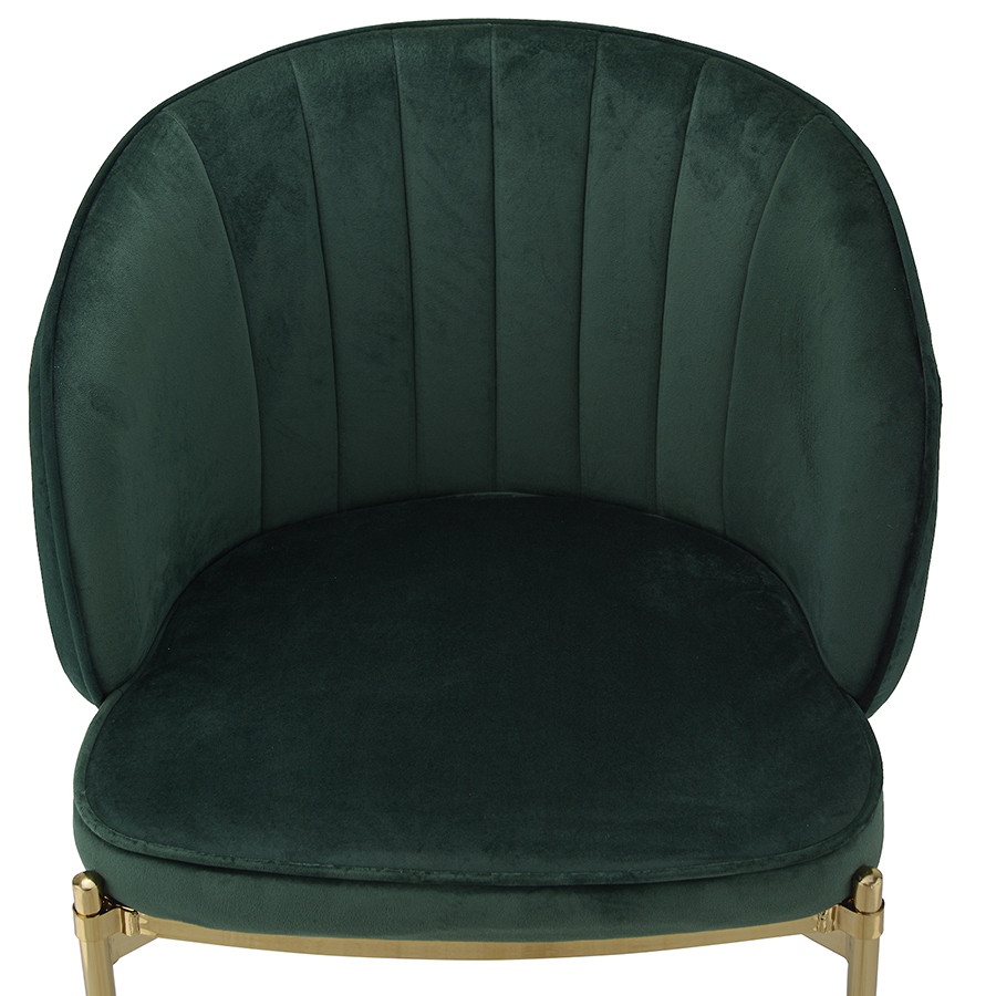 Кресло Coral, велюр, темно-зеленое - фото 10 - id-p167305996