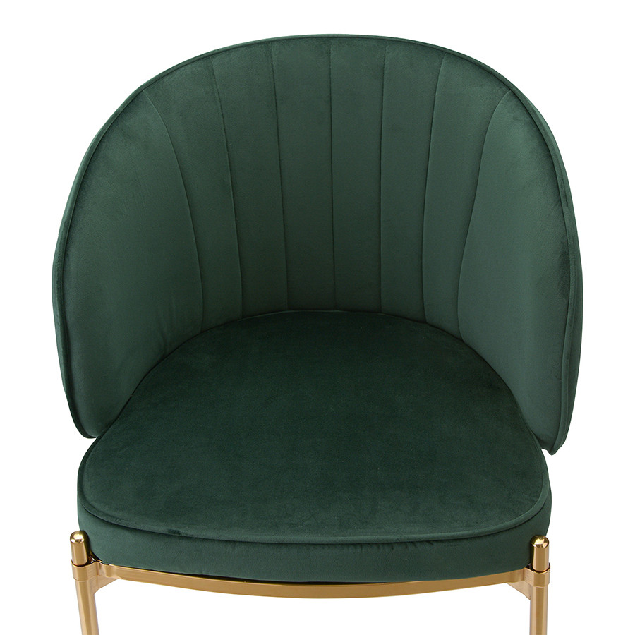 Кресло Coral, велюр, темно-зеленое - фото 8 - id-p167305997