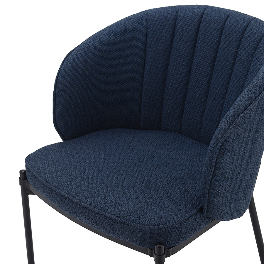 Кресло Coral, рогожка, темно-синее - фото 2 - id-p167305998