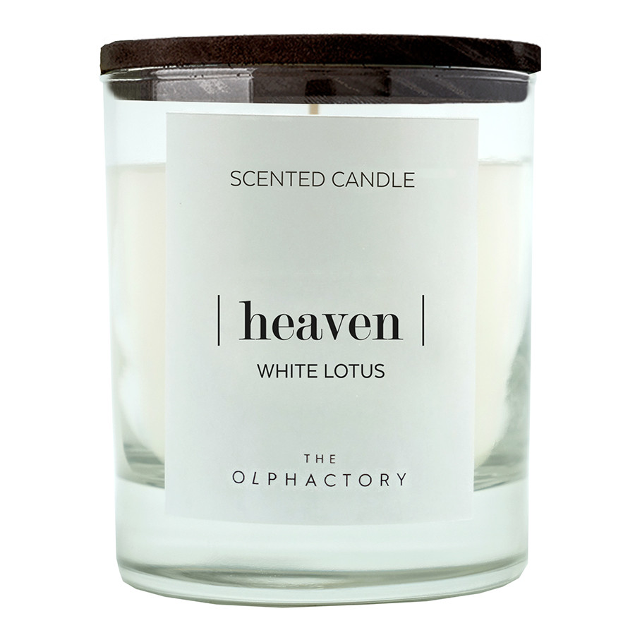 Свеча ароматическая The Olphactory, Heaven Black, Белый лотос, 40 ч - фото 1 - id-p167310251