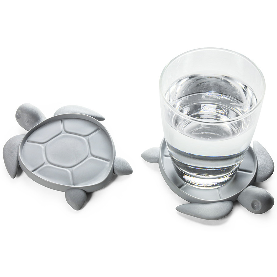 Подставка под стаканы Save Turtle, серый - фото 1 - id-p167309033