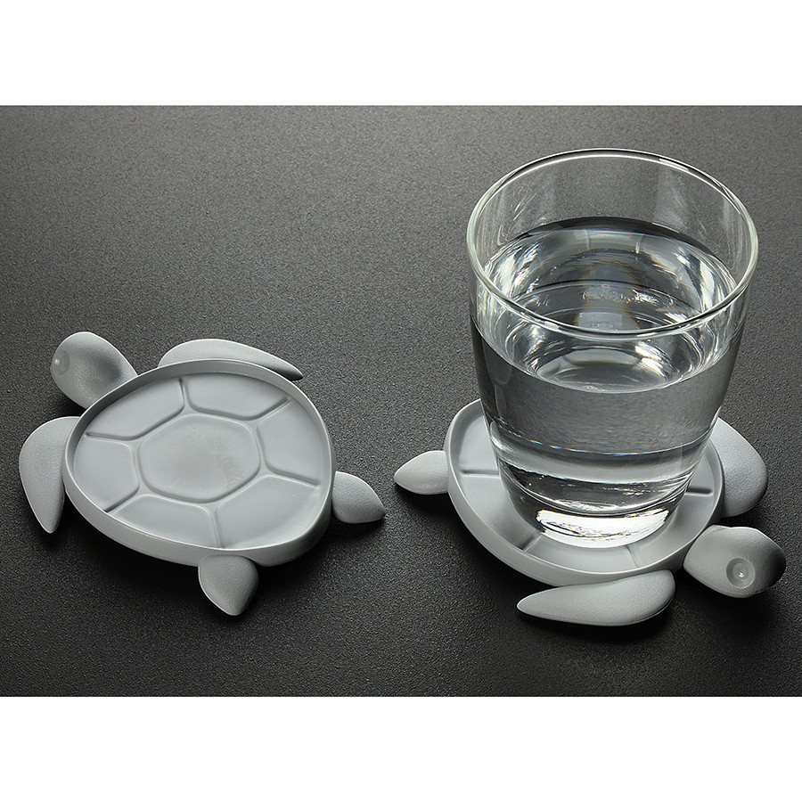Подставка под стаканы Save Turtle, серый - фото 2 - id-p167309033
