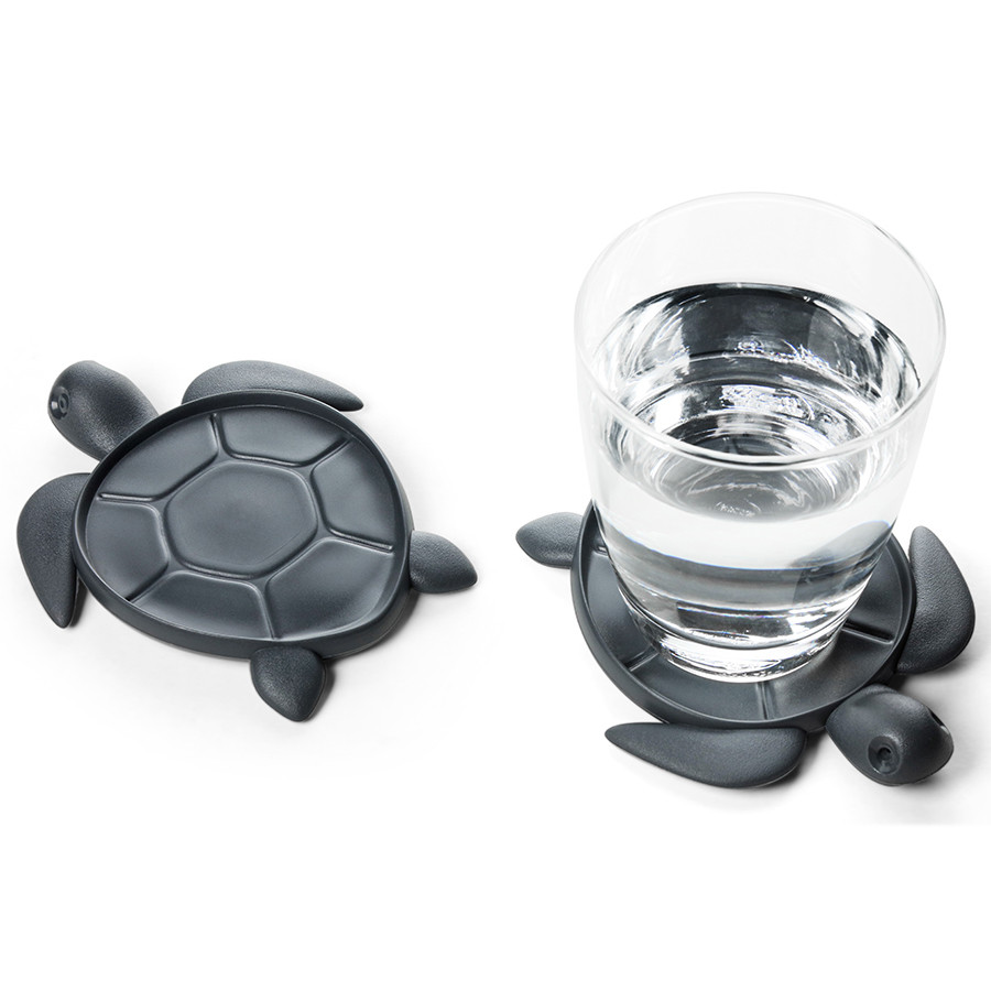Подставка под стаканы Save Turtle, темно-серый - фото 1 - id-p167309034