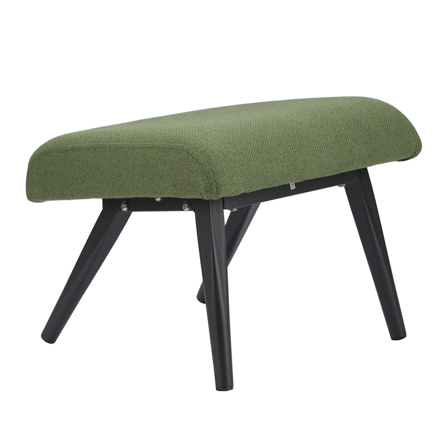 Кресло с подставкой для ног и подушкой Bridjet, рогожка, зеленое - фото 7 - id-p167306012
