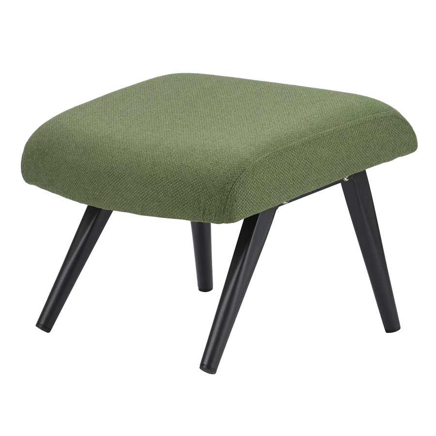 Кресло с подставкой для ног и подушкой Bridjet, рогожка, зеленое - фото 8 - id-p167306012