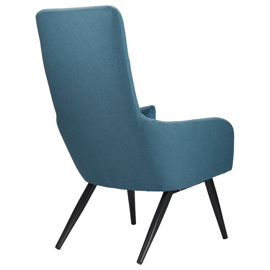 Кресло с подставкой для ног и подушкой Bridjet, рогожка, серо-голубое - фото 5 - id-p167306013