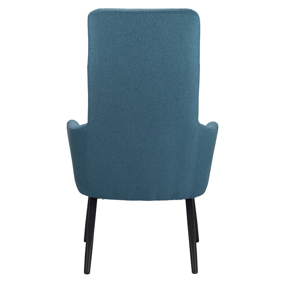 Кресло с подставкой для ног и подушкой Bridjet, рогожка, серо-голубое - фото 6 - id-p167306013