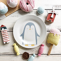 Тарелка «Пингвинчик» 20 см фарфор
